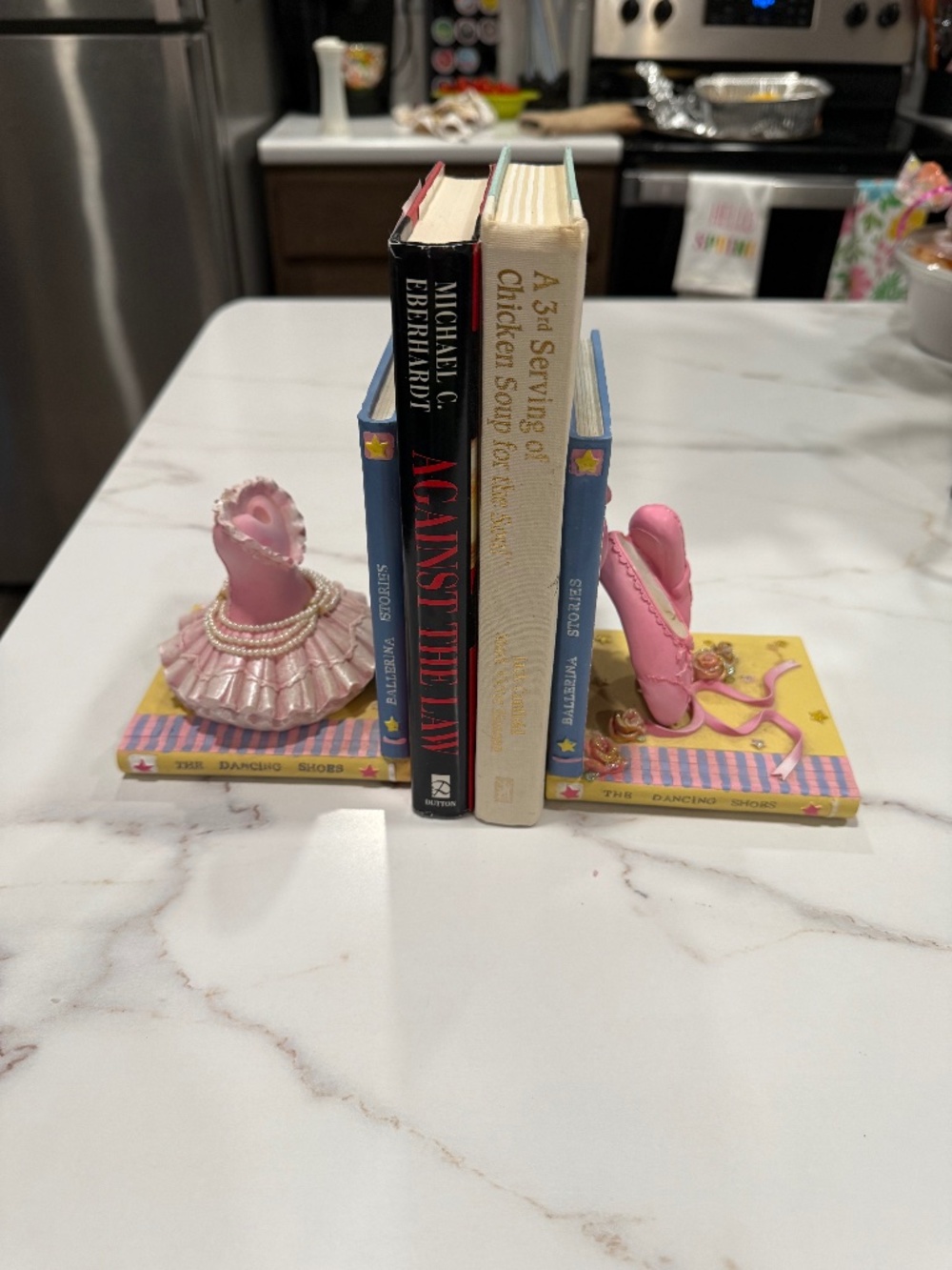 Set of Vintage Ballerina Dancer Ballet Slipper Bookends Girls Decor